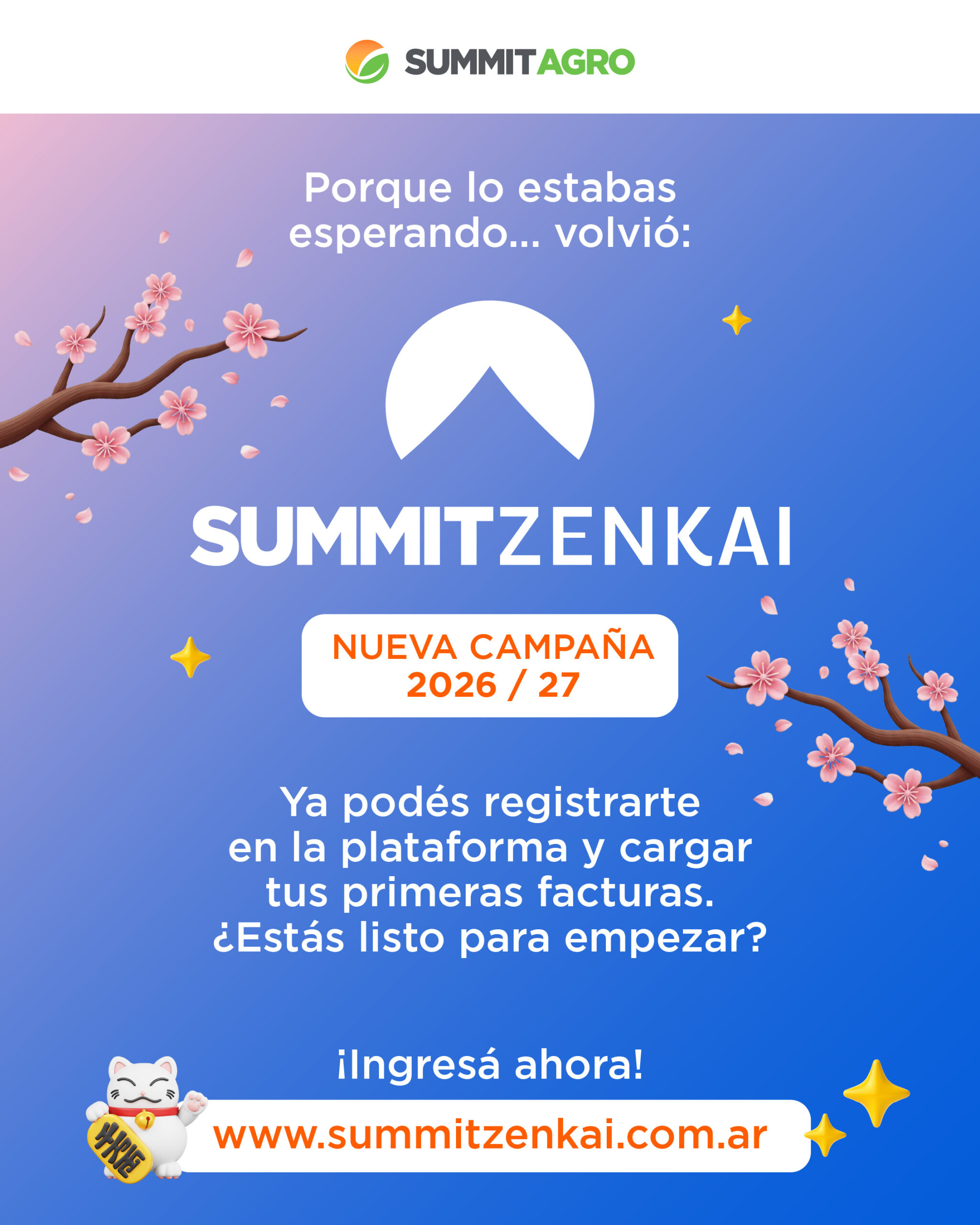 Lanzamiento Summit Zenkai 2026-2027